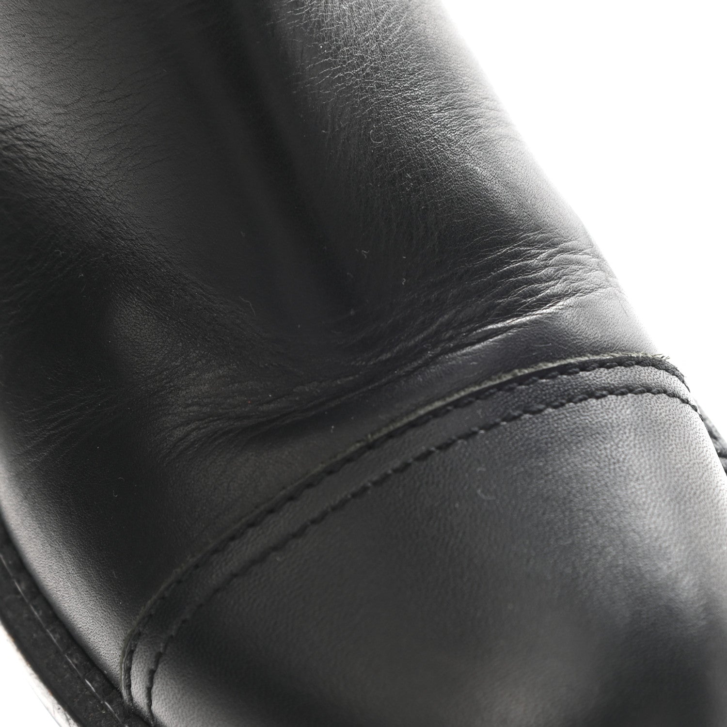 Chanel Calfskin Quilted Boots 37 Black 11 of 12