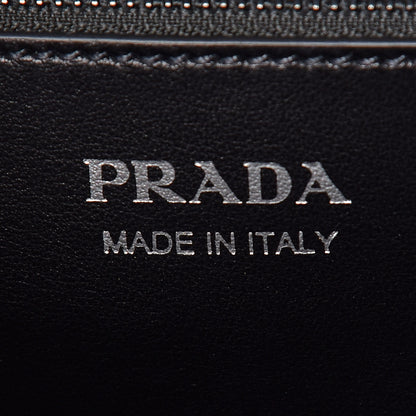Prada Saffiano City Lights Print Studded Elektra Shoulder Bag Black Fuxia 9 of 9