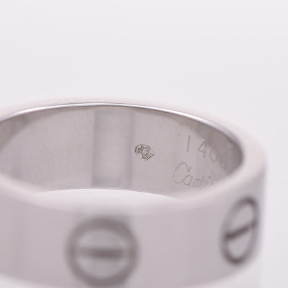 Cartier 18K White Gold 5.5mm LOVE Ring 48 4.5 3 of 6