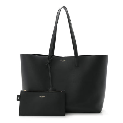 Saint Laurent Calfskin Large Shopping Tote Black 3 of 11