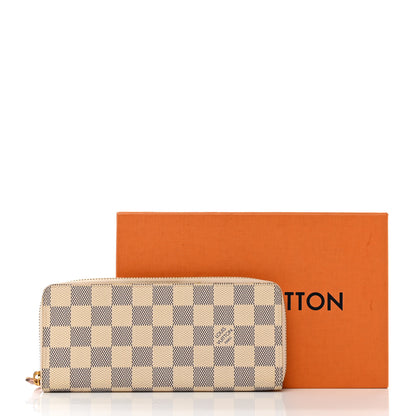 Louis Vuitton Damier Azur Clemence Wallet Rose Ballerine 10 of 10