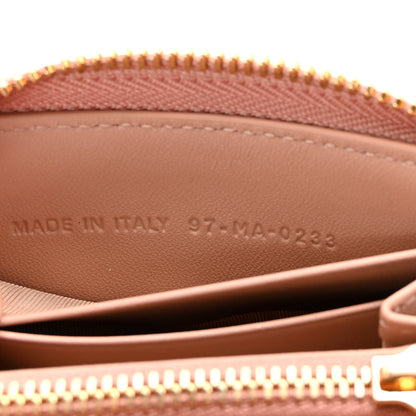 Christian Dior Lambskin Cannage Small Lady Dior Voyageur Coin Purse Rose Des Vents 7 of 7