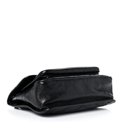 Saint Laurent Crinkled Calfskin Matelasse Monogram Medium Niki Chain Satchel Black 4 of 11