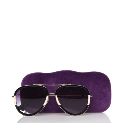 Gucci Aviator Sunglasses GG0062S Gold Black 8 of 8