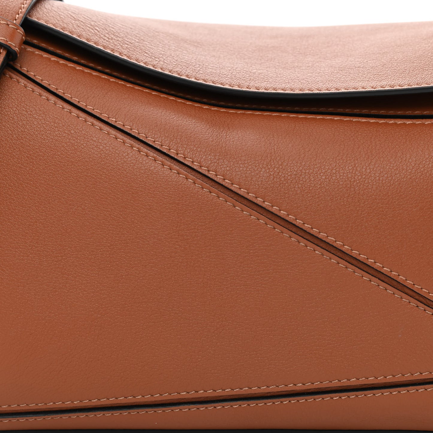 Calfskin Small Puzzle Bag Tan
