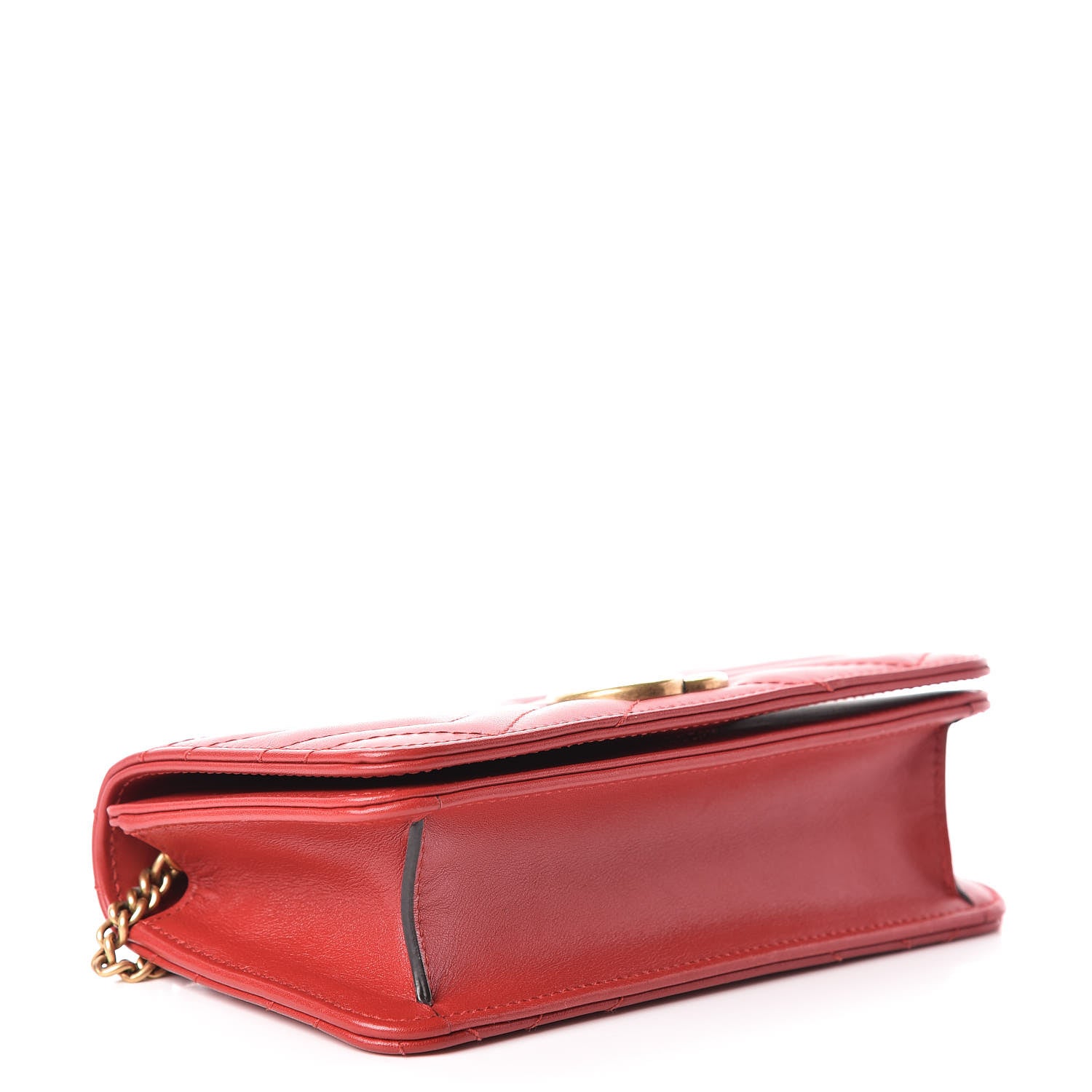 Gucci Calfskin Matelasse GG Marmont Mini Bag Hibiscus Red 4 of 11