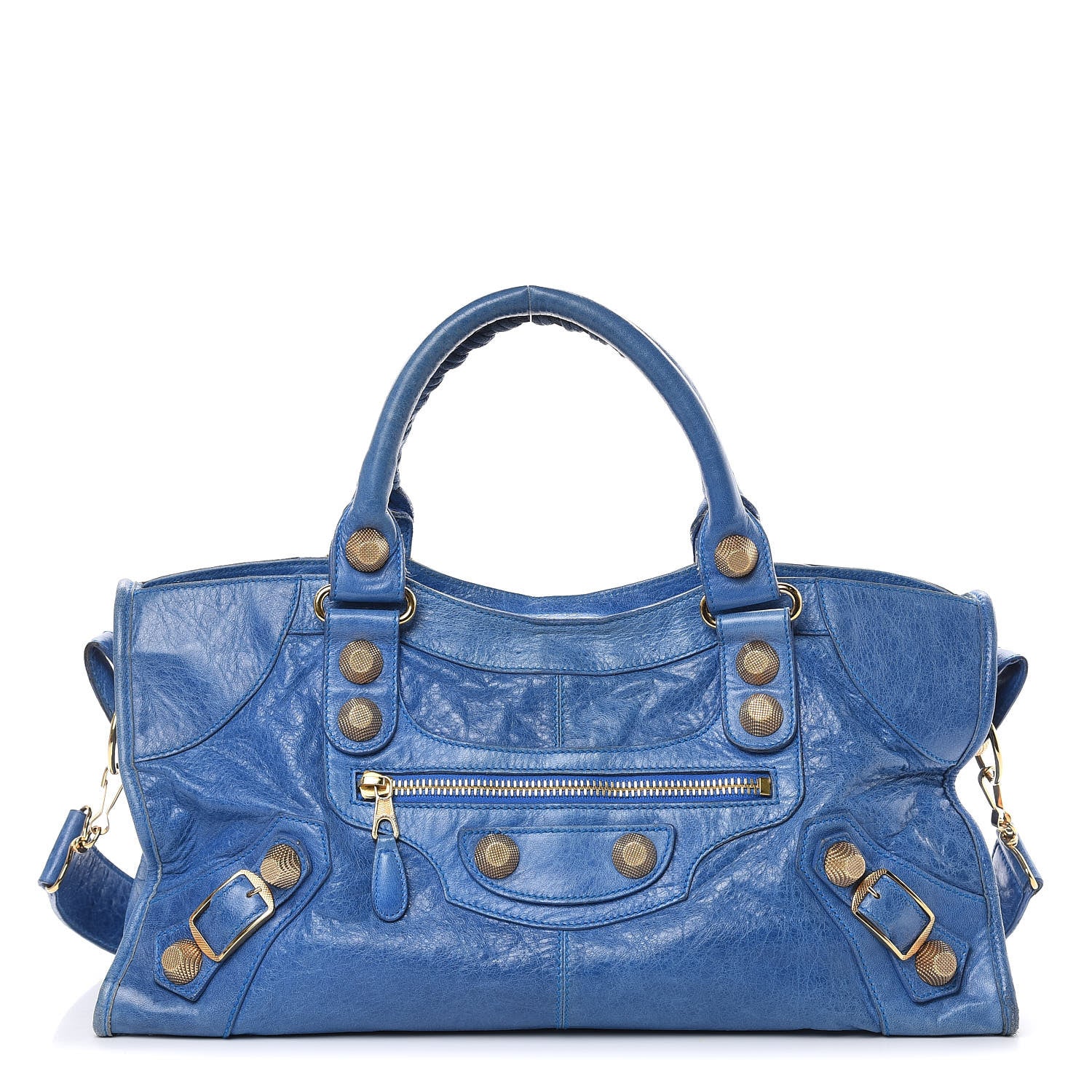 Balenciaga Agneau Giant 21 Gold Hardware Part Time Electric Bleu 1 of 18