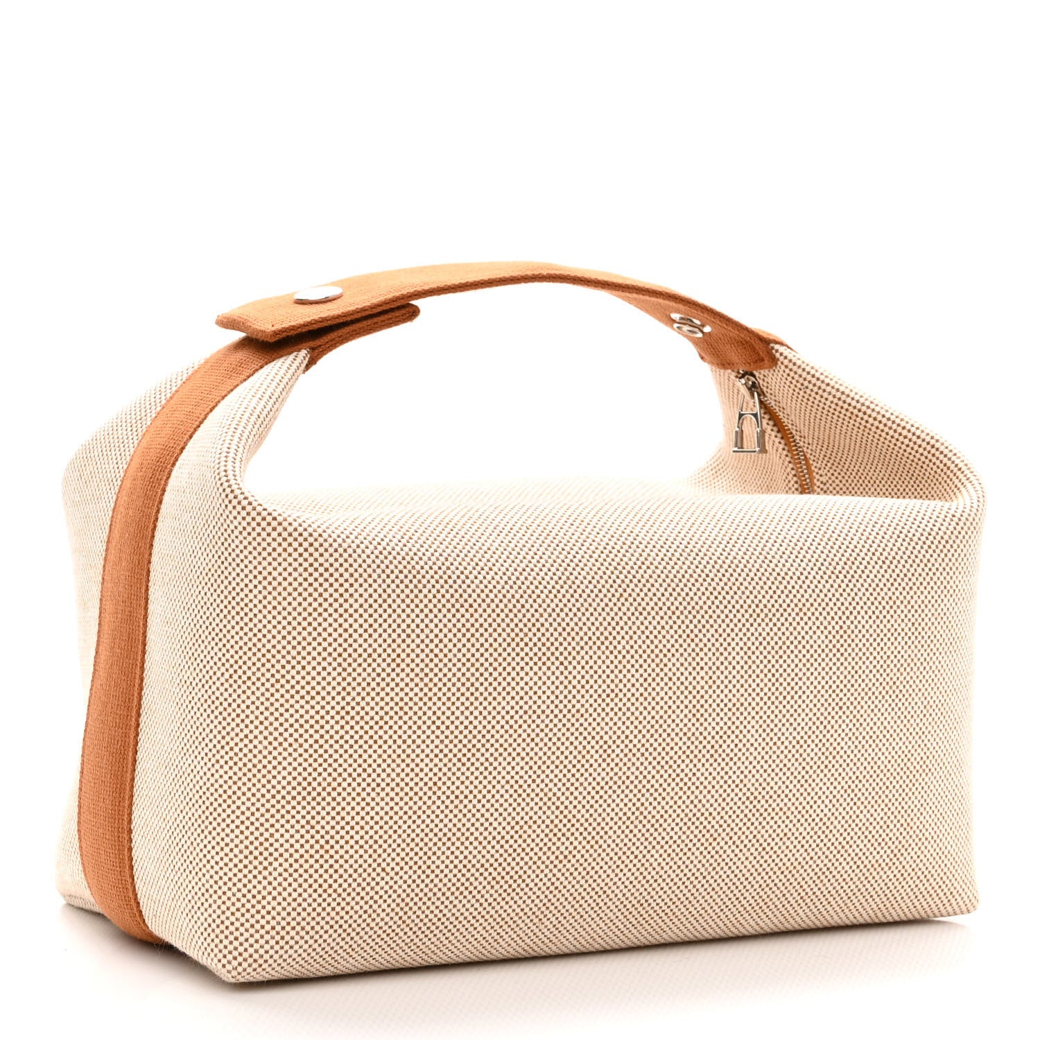 Hermes Canvas Large Bride-A-Brac Cabriole Case Biscuit 3 of 10