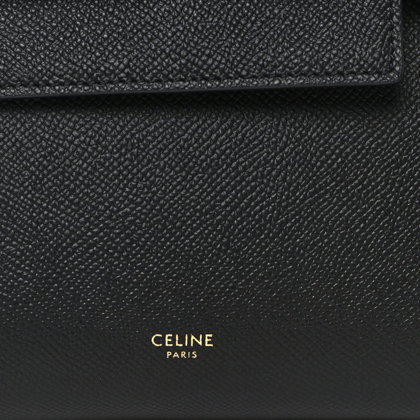 Grained Calfskin Nano Belt Bag Black