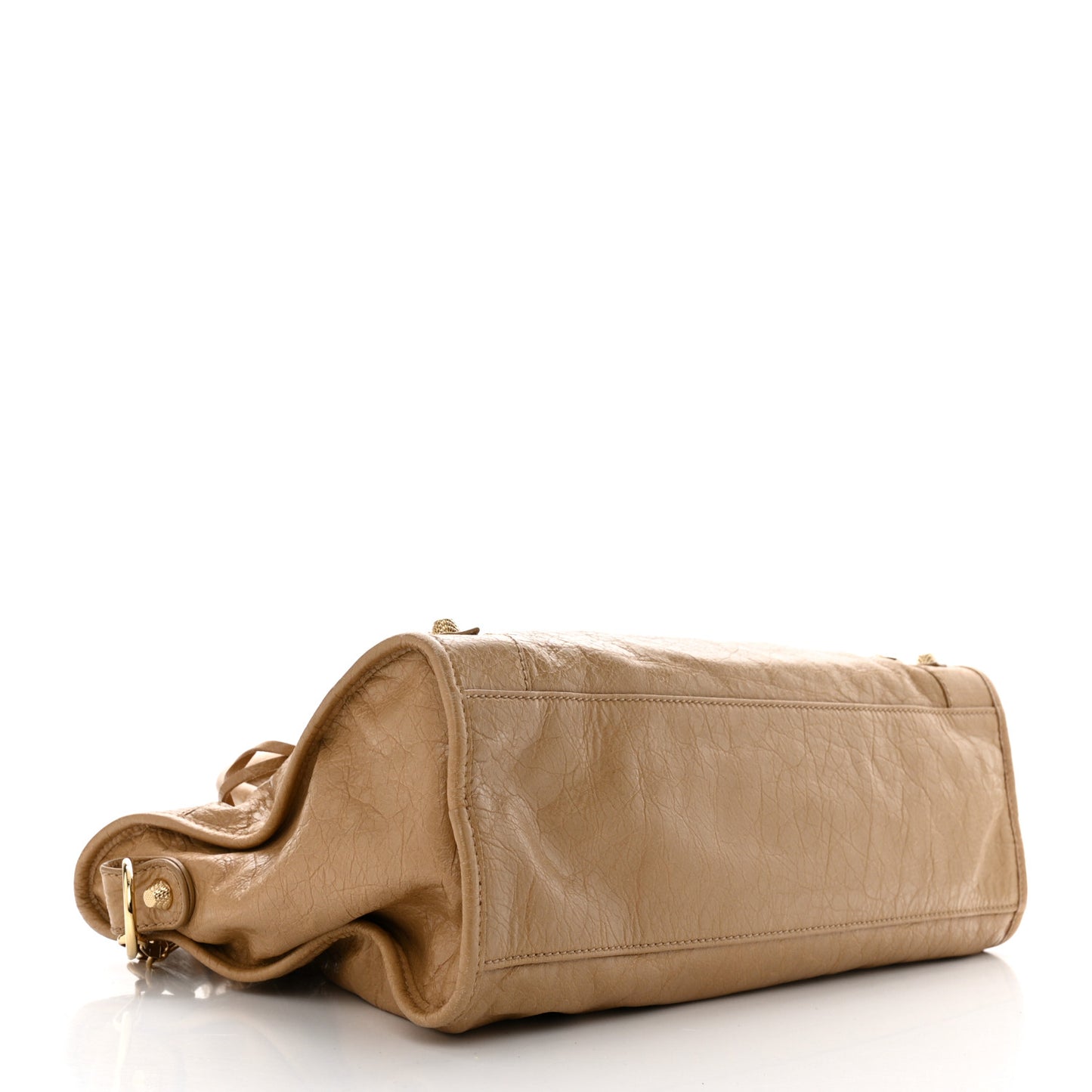 Agneau Giant 12 Gold Hardware City Beige Nougatine
