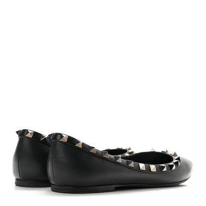 Valentino Garavani Nappa Rockstud Ballerina Flats 37 Black 4 of 9