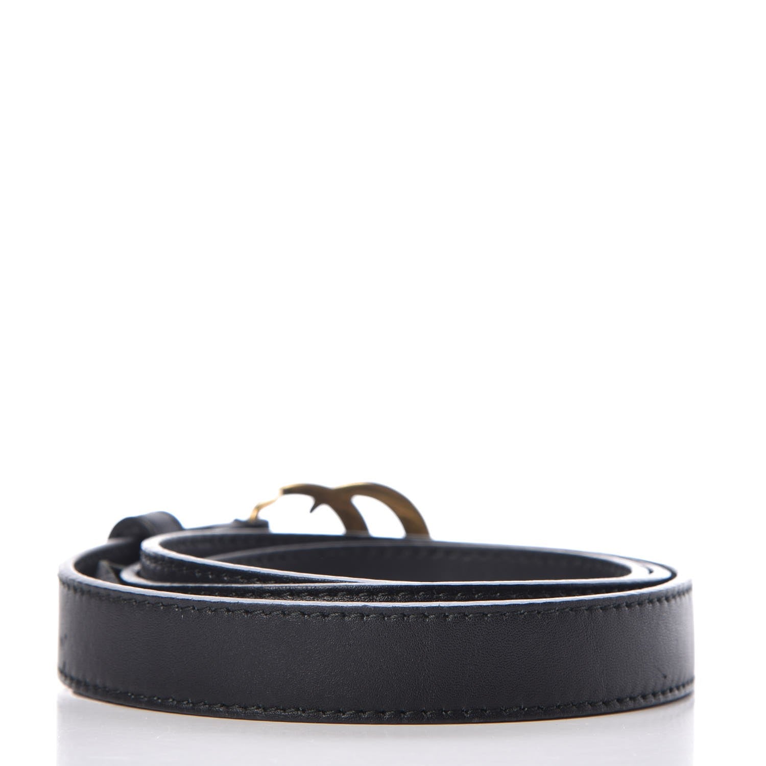 Gucci Calfskin Double G 20mm Belt 85 34 Black 3 of 10