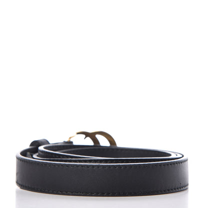 Gucci Calfskin Double G 20mm Belt 85 34 Black 3 of 10
