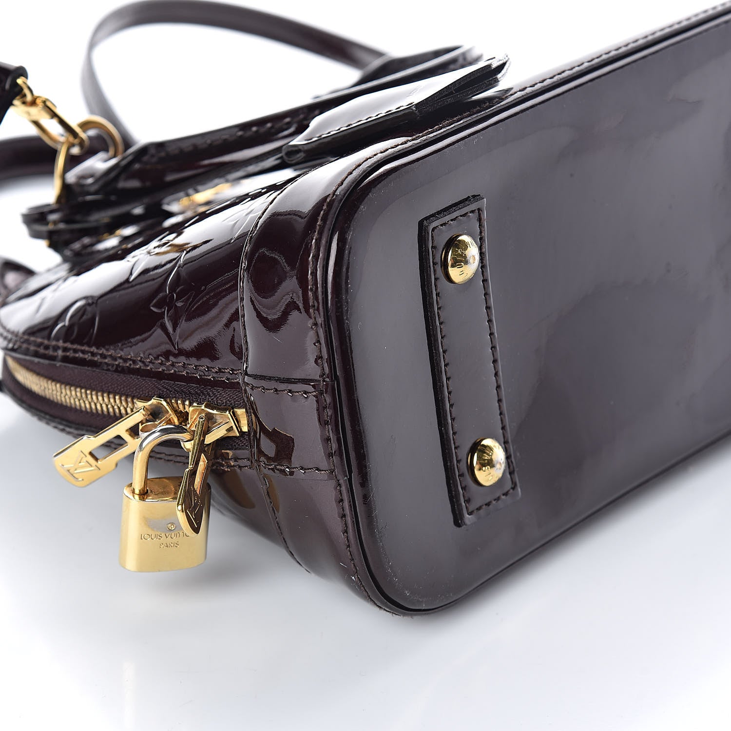 Louis Vuitton Vernis Alma BB Amarante 7 of 8