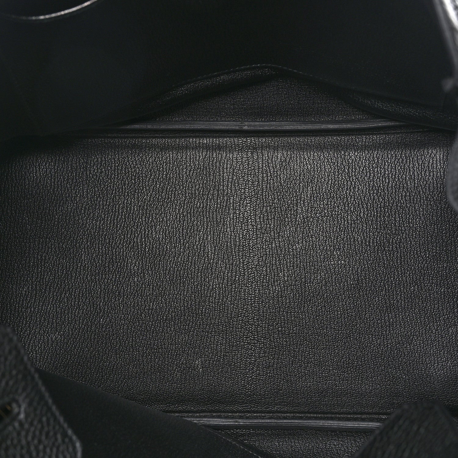 Hermes Taurillon Clemence Birkin 35 Black 5 of 12