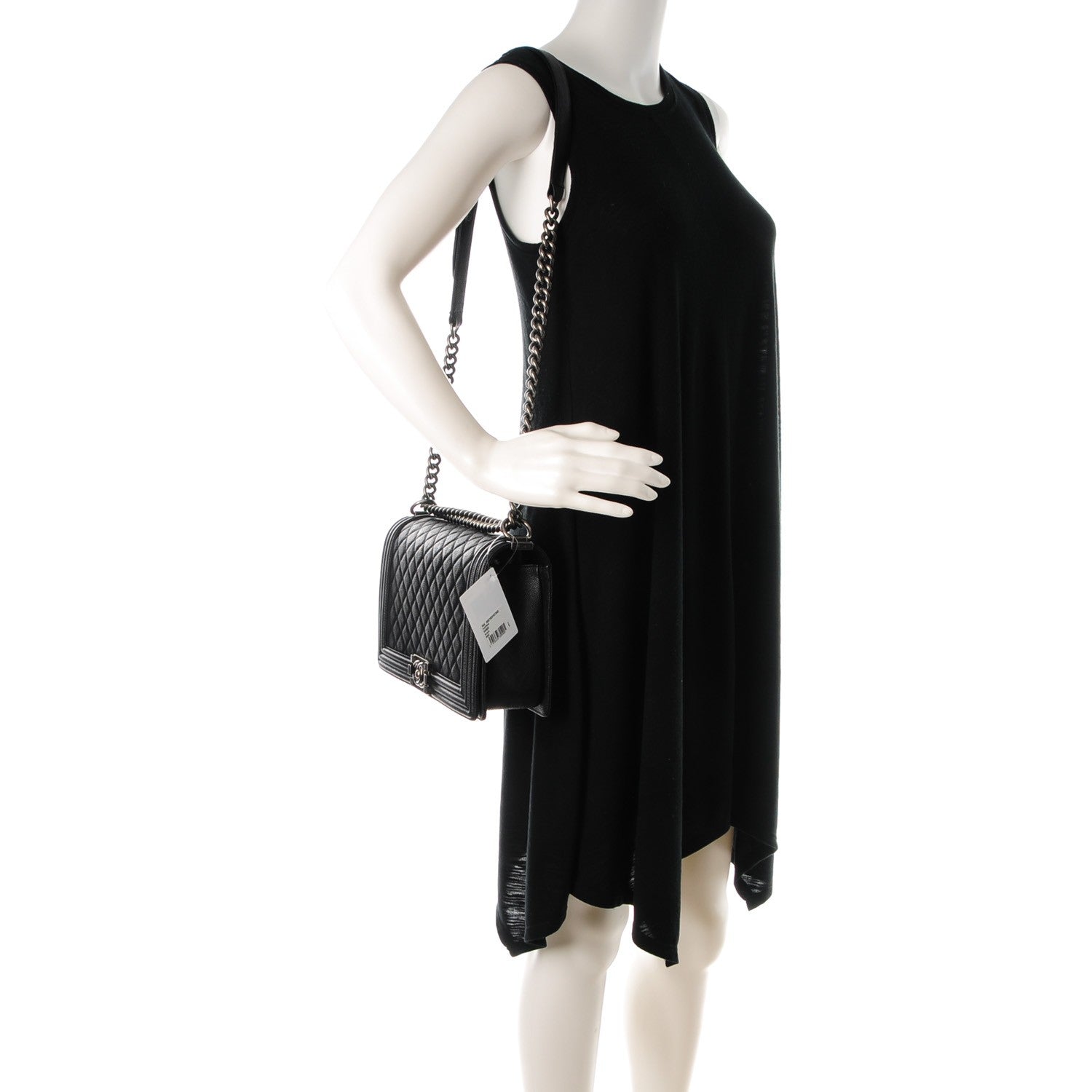 Chanel Caviar Quilted New Medium Boy Flap Black 2 of 7