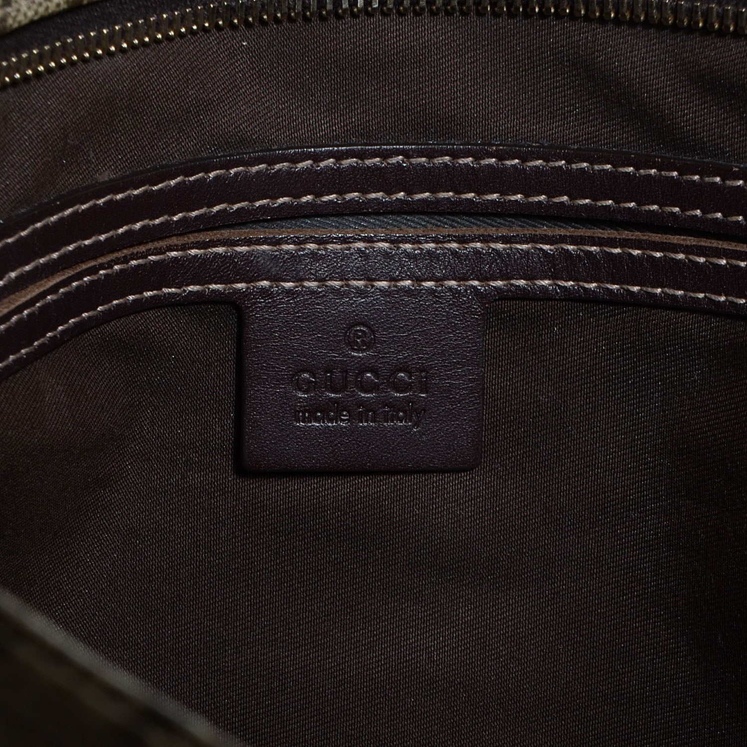 Gucci GG Plus Monogram Large Flat Messenger Bag Beige Brown 6 of 8