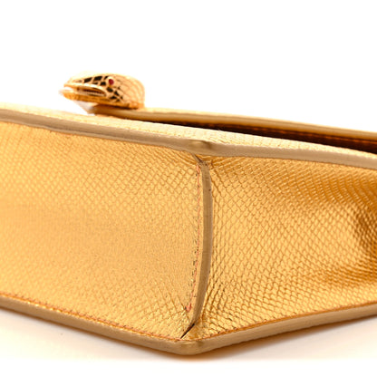 Bulgari Metallic Karung Forever Serpenti Bag Gold 10 of 11