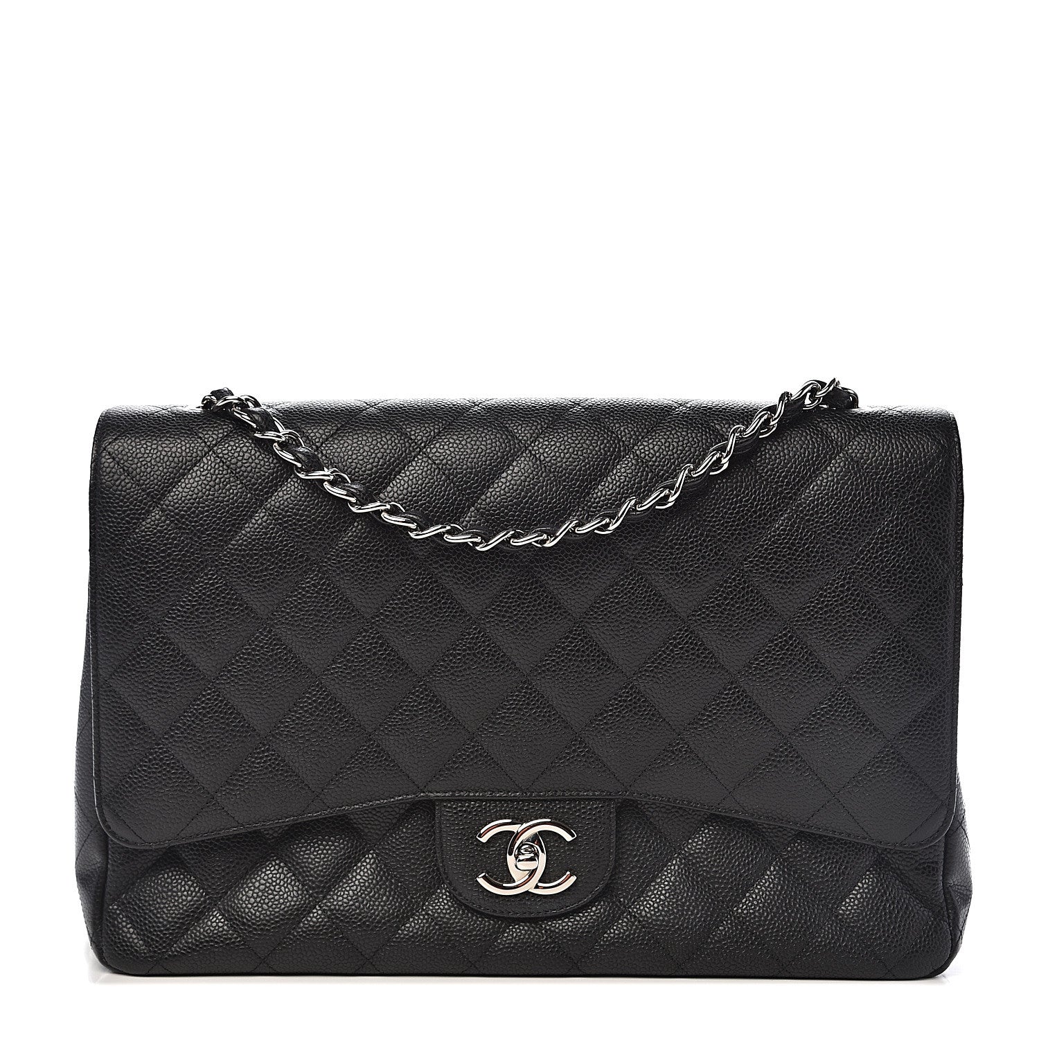Chanel Caviar Quilted Maxi Double Flap Black 1 of 11