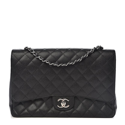 Chanel Caviar Quilted Maxi Double Flap Black 1 of 11