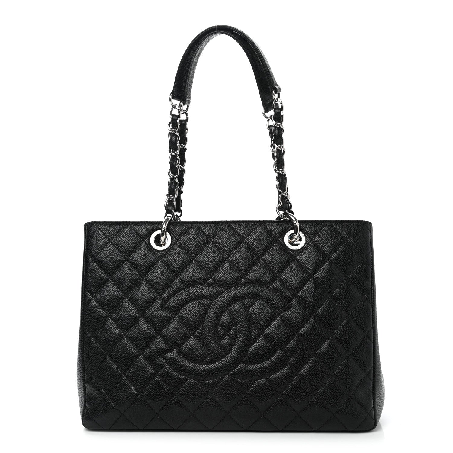 Chanel Caviar Quilted Grand Shopping Tote GST Black 1 of 15