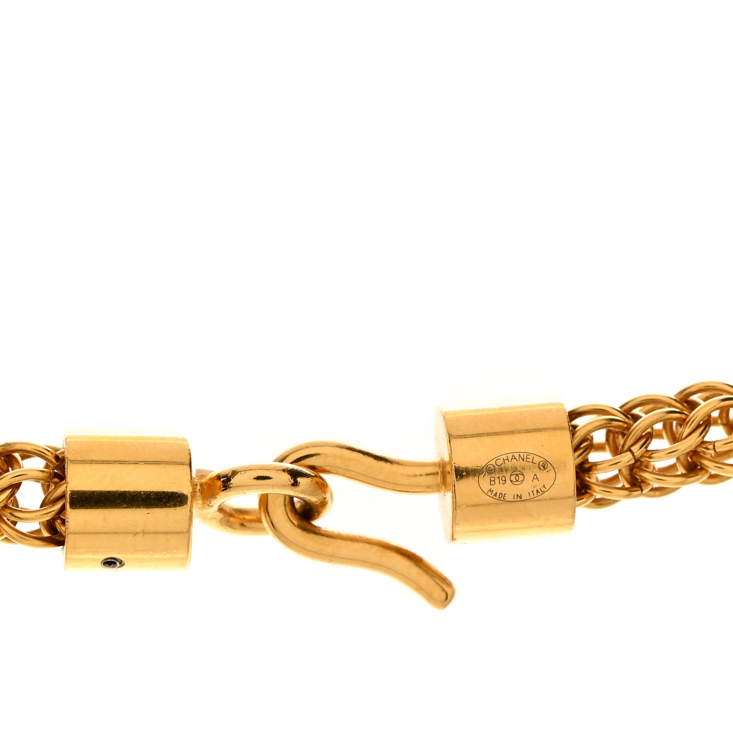Resin Along The Nile CC Pendant Necklace Gold Black