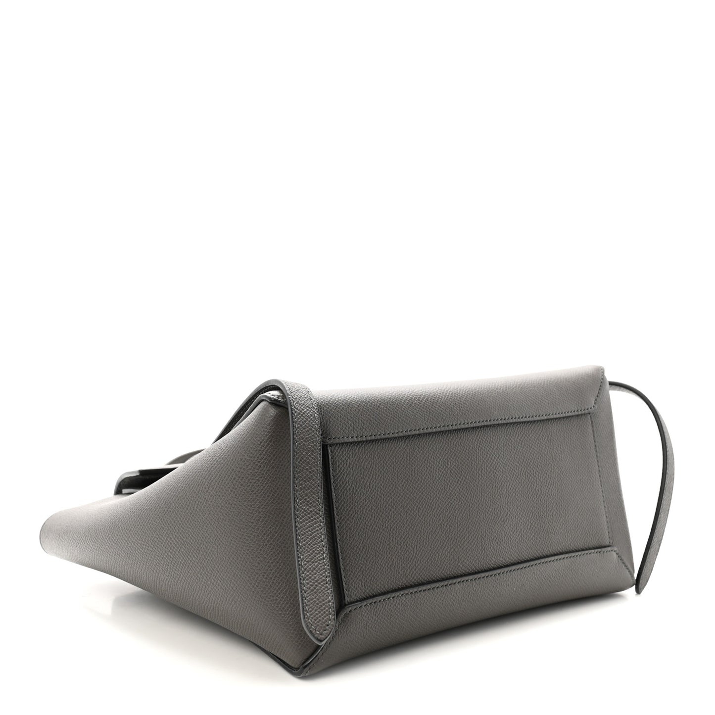 Grained Calfskin Micro Belt Bag Grey