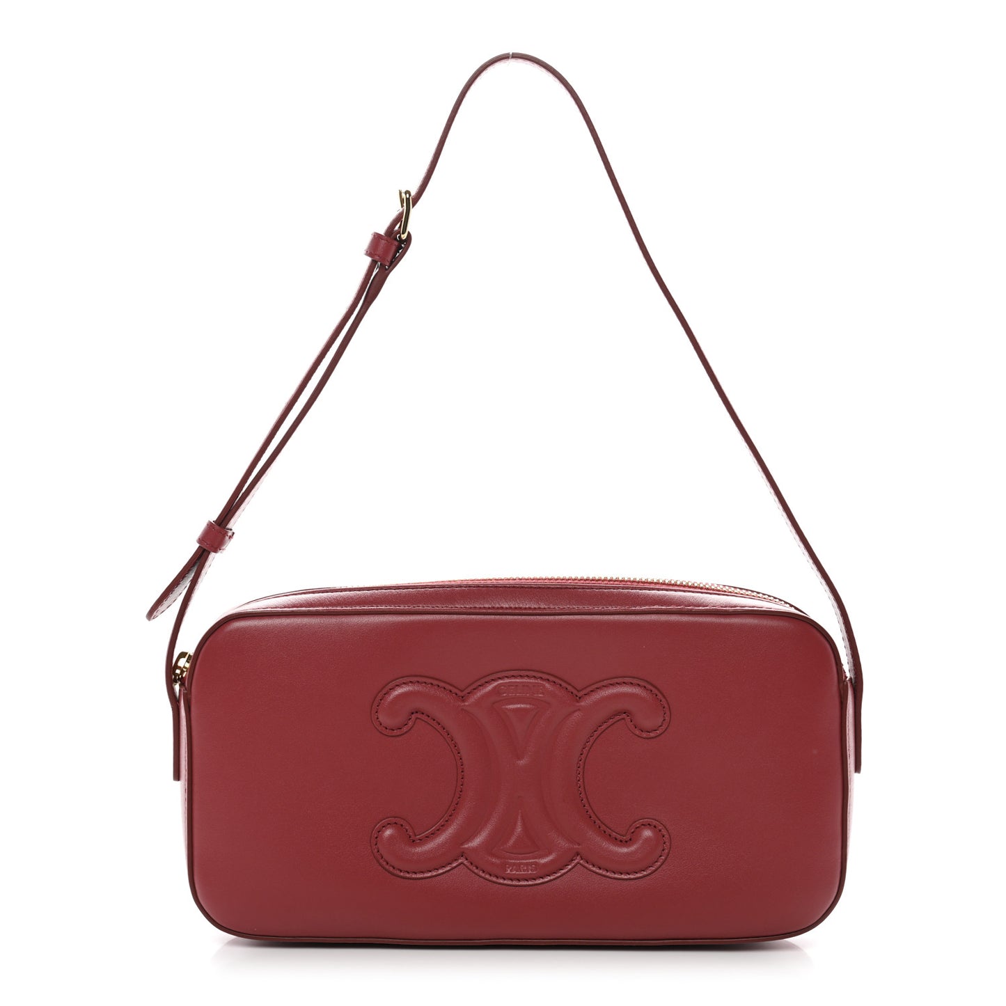 Smooth Calfskin Cuir Triomphe Camera Shoulder Bag Lipstick