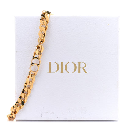 Christian Dior Metal CD Choker Necklace Gold 8 of 8
