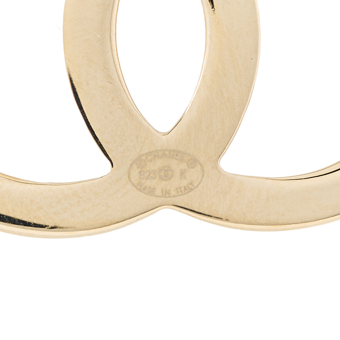 Chanel Crystal CC Earrings Gold 4 of 5