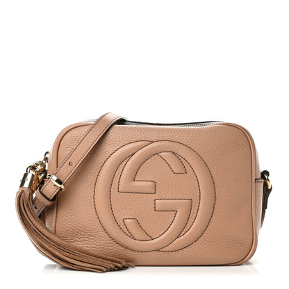 Gucci Pebbled Calfskin Small Soho Disco Bag Camelia 1 of 4