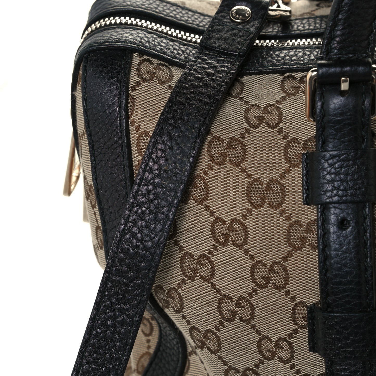 Monogram Cellarius Calfskin Large Boston Beige Ebony Black