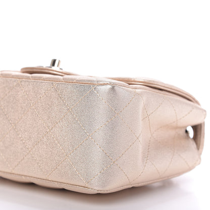 Chanel Metallic Lambskin Quilted Mini Square Flap Gold 7 of 10