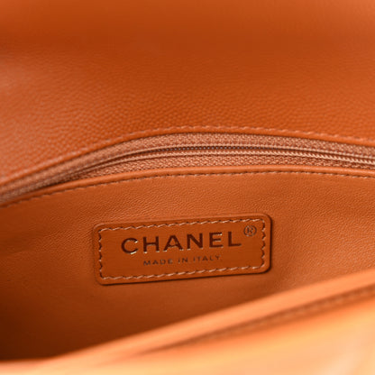 Chanel Caviar Quilted Mini Coco Handle Flap Light Brown 6 of 10