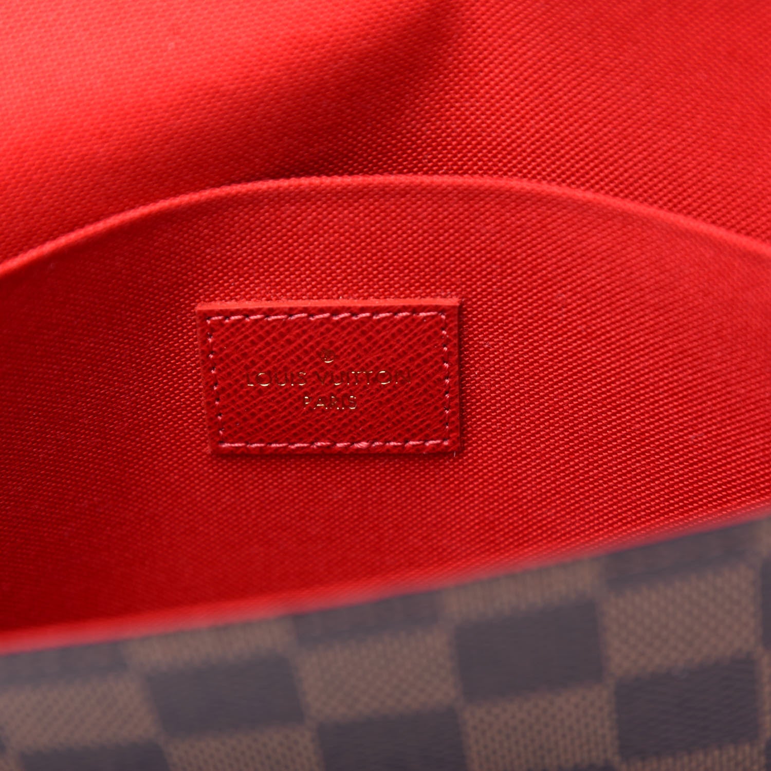 Louis Vuitton Damier Ebene Pochette Felicie Chain Wallet 8 of 12