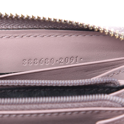 Gucci Guccissima Bow Zip Around Wallet Pink 7 of 13