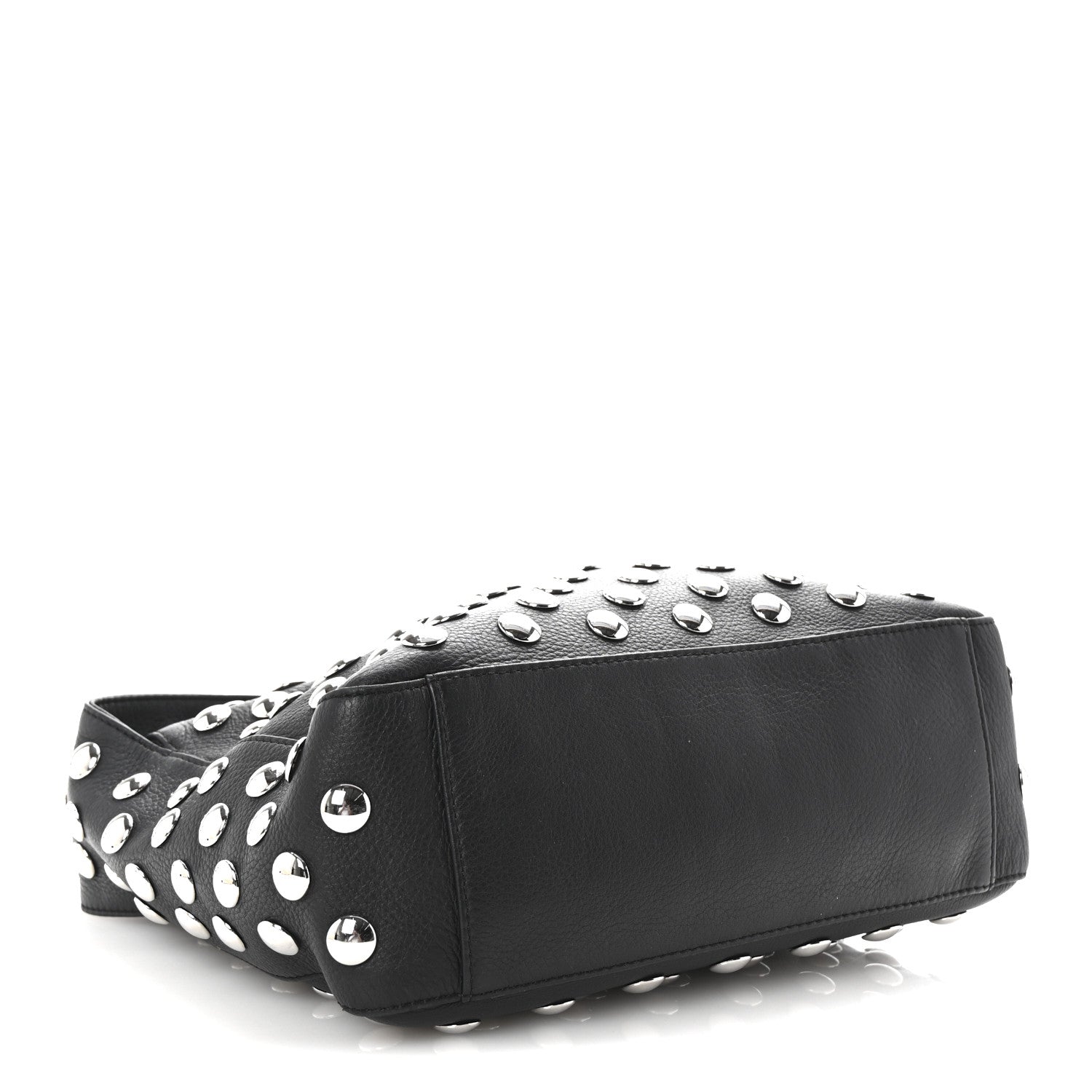 Khaite Pebbled Sport Calfskin Studded Elena Black 4 of 9