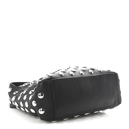 Khaite Pebbled Sport Calfskin Studded Elena Black 4 of 9