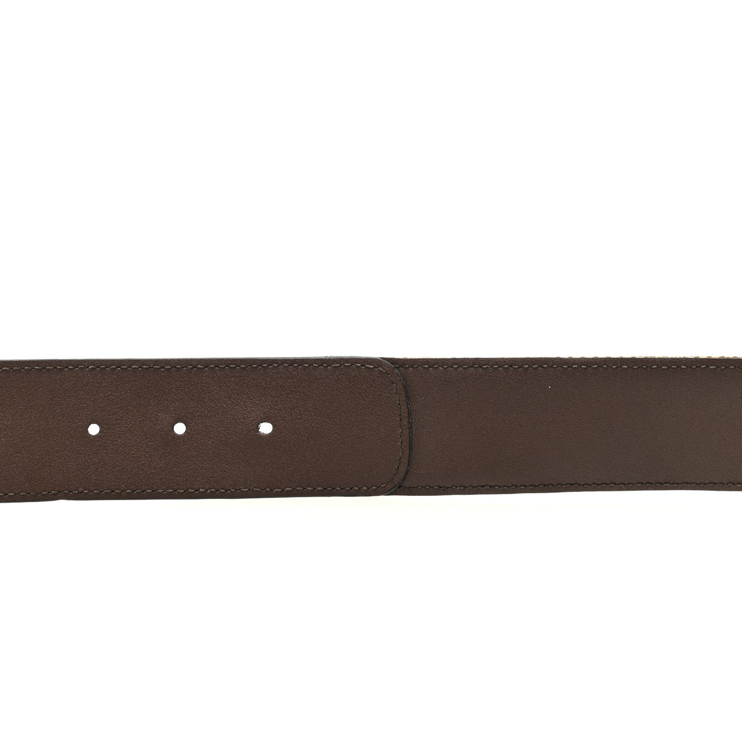 Monogram Jumbo GG Textured Dollar Calfskin Double G 40mm Belt 110 44 Camel Ebony