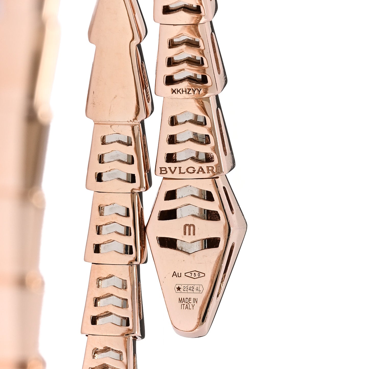 18K Rose Gold Serpenti Viper Bracelet M