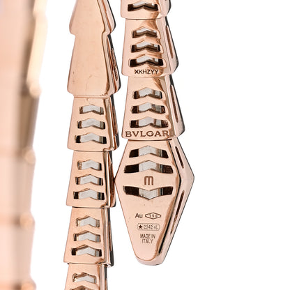 Bulgari 18K Rose Gold Serpenti Viper Bracelet M 3 of 4