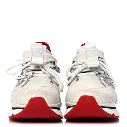 Christian Louboutin Calfskin Glitter Donna Red Runner Sneaker 36.5 White 2 of 9