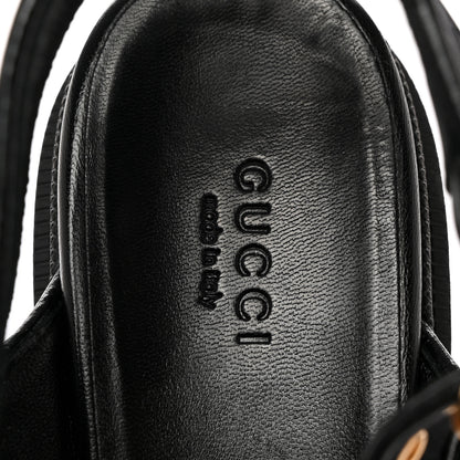 Gucci Monogram Granada Kid Trip 40/72mm Lug Sole Sandals 40.5 Black 7 of 9