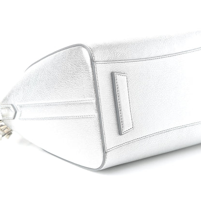 Givenchy Metallic Sugar Goatskin Small Antigona Silver 6 of 10