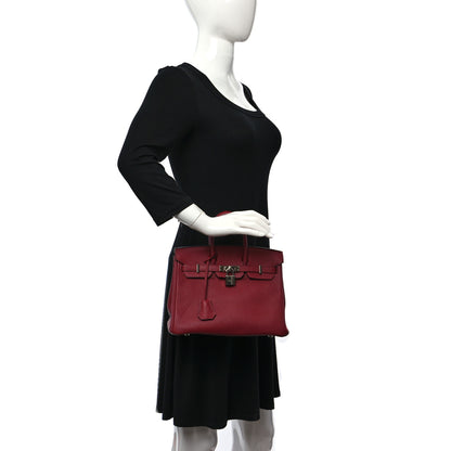 Hermes Togo Birkin 25 Rouge Grenat 2 of 14