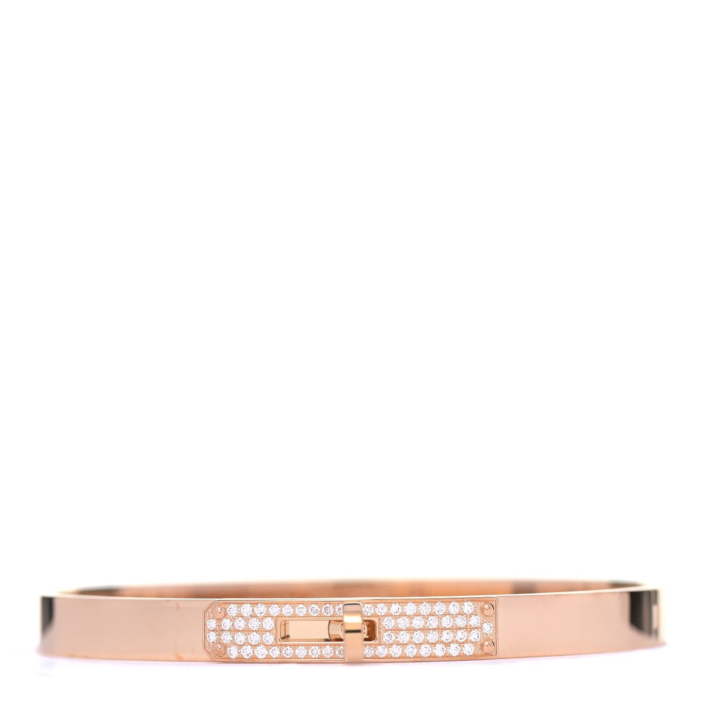 18K Rose Gold Diamond PM Kelly Pave Bracelet SH