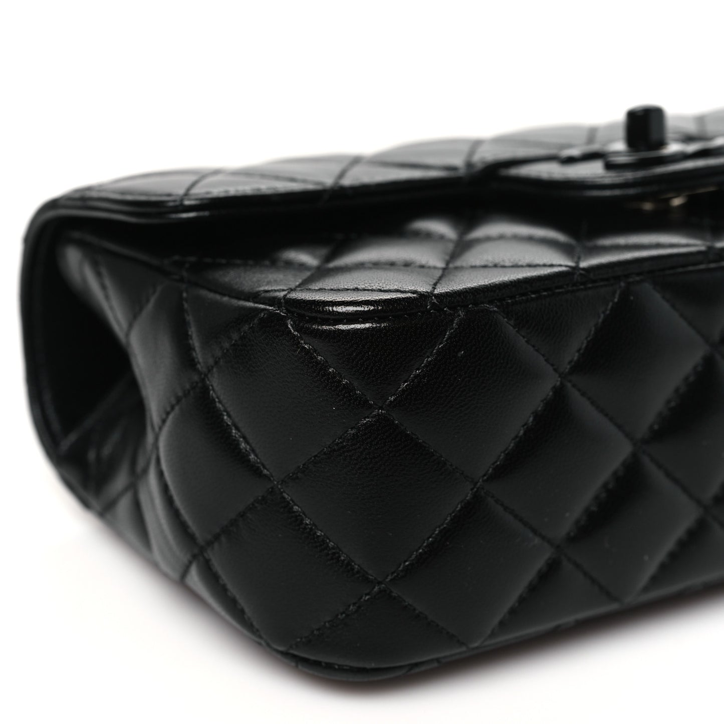 Lambskin Quilted Small Coco Pop Top Handle Flap So Black