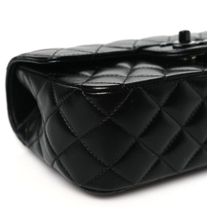 Chanel Lambskin Quilted Small Coco Pop Top Handle Flap So Black 9 of 11