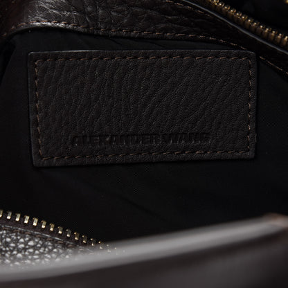 Alexander Wang Soft Pebbled Lambskin Rocco Brown Pale Gold Hardware 6 of 8