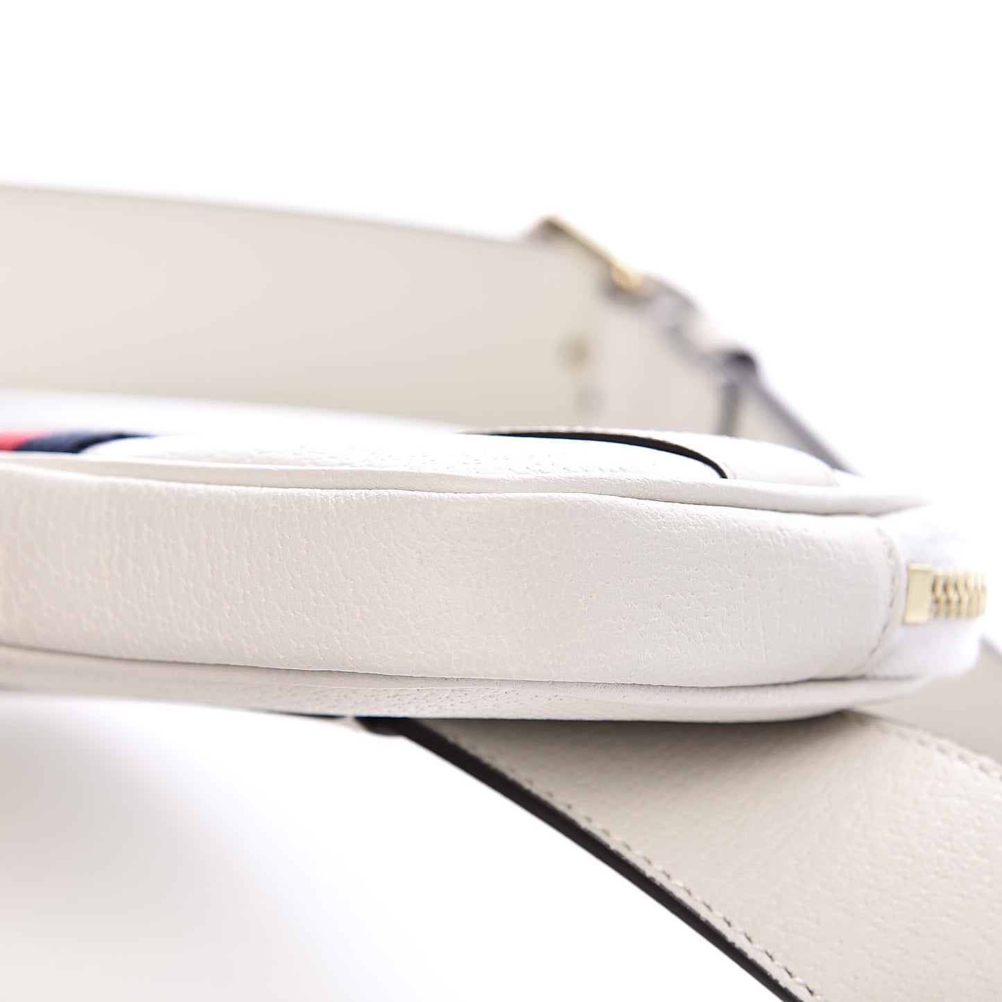 Grained Calfskin Ophidia Belted iPhone Case 85 34 White